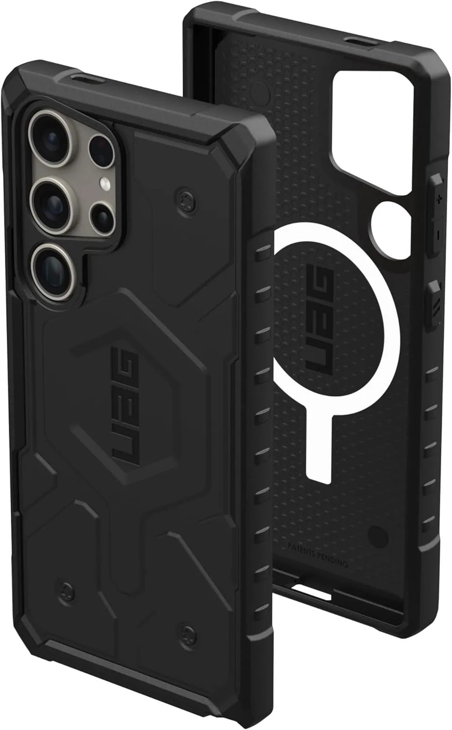 URBAN ARMOR GEAR UAG Designed for Samsung Galaxy S24 Ultra Case 6.8" Pathfinder Black, Magnetic Charging Rugged Military Drop-Proof Impact Resistant Non-Slip Protective Cover