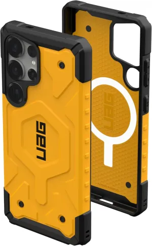 URBAN ARMOR GEAR UAG Designed for Samsung Galaxy S25 Ultra Case 6.8" Pathfinder - Compatible with Magnetic Charging Armor Shell Impact-Resistant Rugged Military Grade Protective Cover, Heritage Yellow