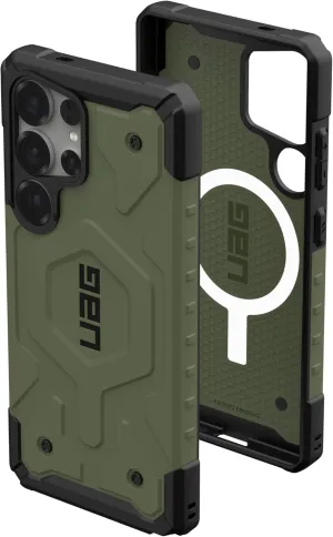 URBAN ARMOR GEAR UAG Designed for Samsung Galaxy S25 Ultra Case 6.8" Pathfinder - Compatible with Magnetic Charging Armor Shell Impact-Resistant Rugged Military Grade Protective Cover, Olive Drab