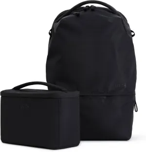 Urth Arkose 20L Modular Backpack   3.7L Camera Insert - Water Resistant, Anti-Theft, Recycled Bag for DSLR/SLR/Mirrorless, 13-16 Inch Laptop in Black