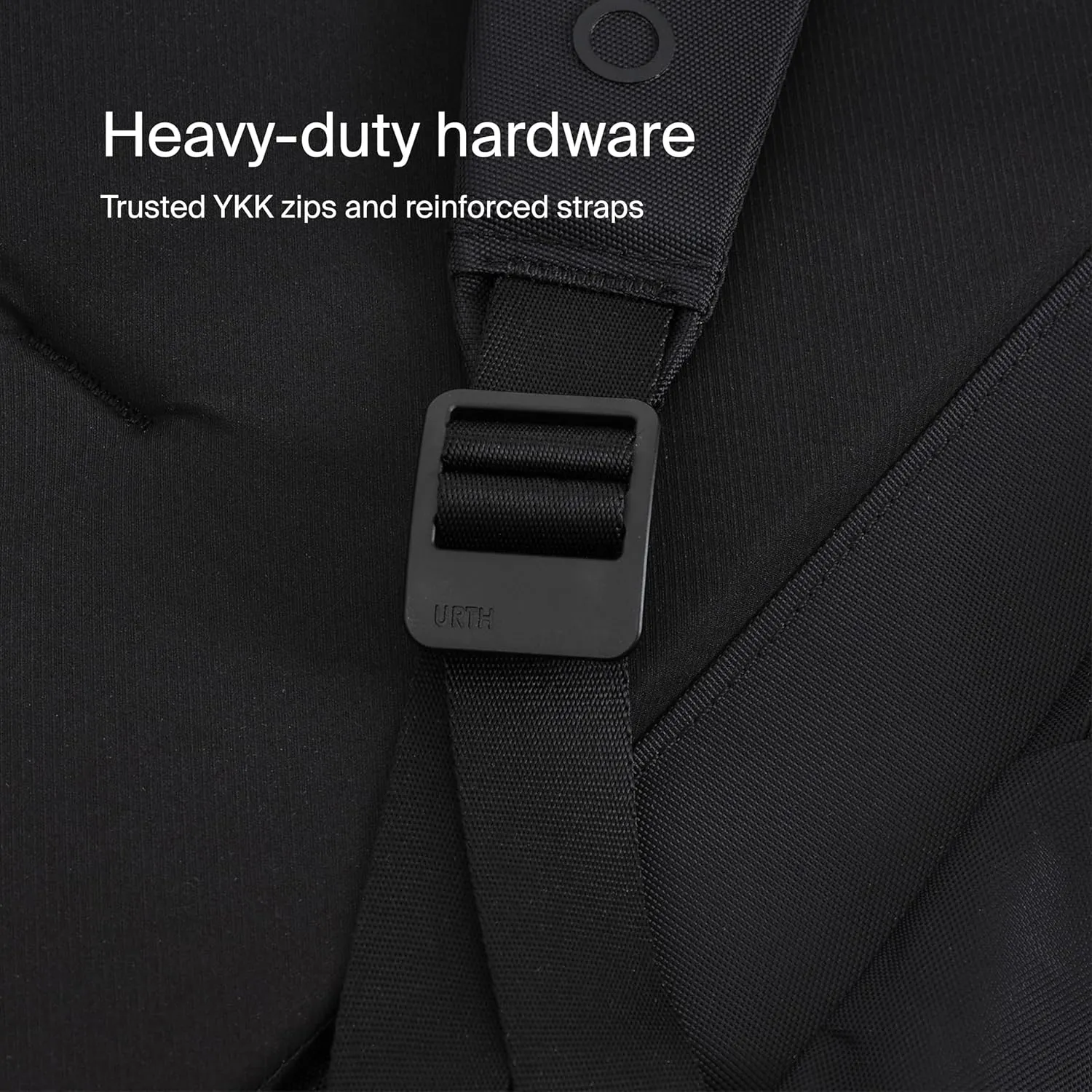 Urth Norite 24L Modular Camera & Laptop Travel Backpack — Water Resistant, Anti-Theft, Recycled Bag for DSLR, 13-16 Inch Laptop in Black