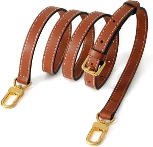 Vachetta Leather Adjustable Crossbody Strap for Women's Crossbody Handbags