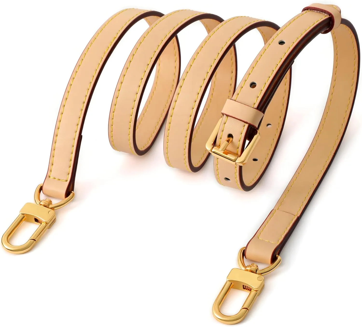 Vachetta Leather Adjustable Crossbody Strap for Women's Crossbody Handbags