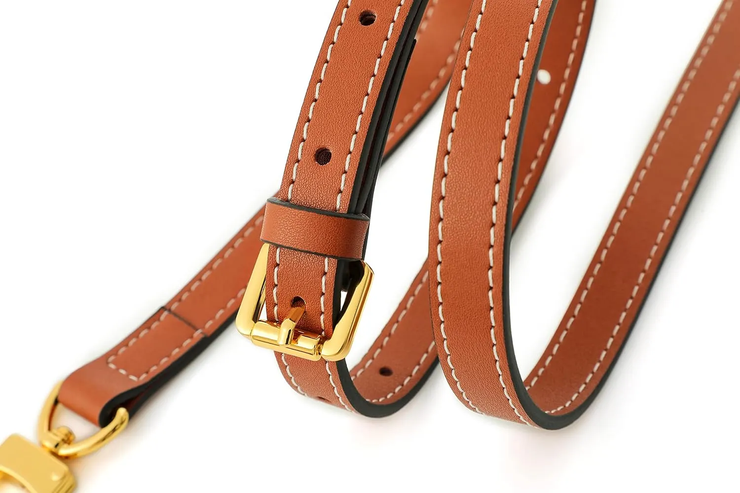 Vachetta Leather Adjustable Crossbody Strap for Women's Crossbody Handbags