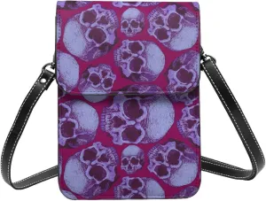 Vampire Teeth Lips Cell Phone Purse Small Crossbody Bags For Women Men Wallet Purses With Adjustable Strap