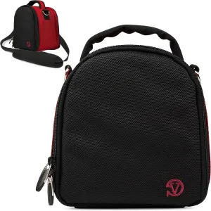 VanGoddy Laurel Fire Red Carrying Case Bag for Nikon CoolPix Series Compact to Advanced Digital Cameras
