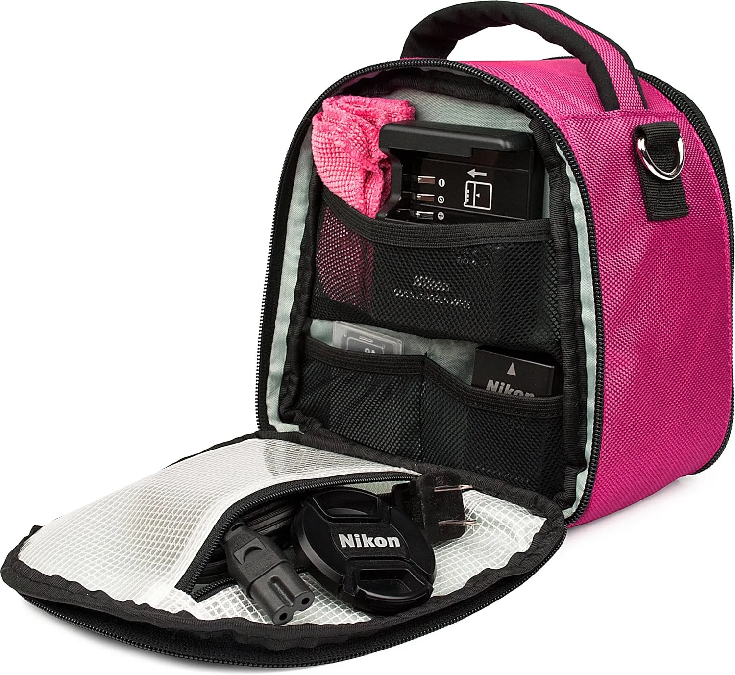 VanGoddy Laurel Magenta Carrying Case Bag for Sony Cyber-Shot, Alpha, E-Mount, A-Mount Series Camera's