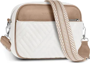 Vantamo Crossbody Bags For Women with Adjustable Strap, Premium PU Leather Purses for Women, Anti-Pickpocket Clip & Gift Box