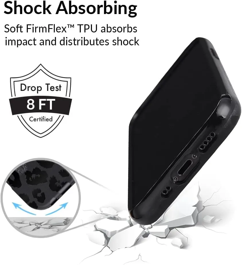 VELVET CAVIAR Black Leopard Cheetah Print Phone Case for iPhone 14 Pro Max - Compatible with MagSafe - 10ft Drop Tested