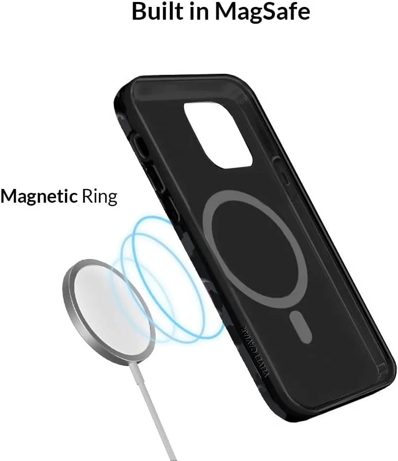 VELVET CAVIAR Black Leopard Cheetah Print Phone Case for iPhone 14 Pro Max - Compatible with MagSafe - 10ft Drop Tested