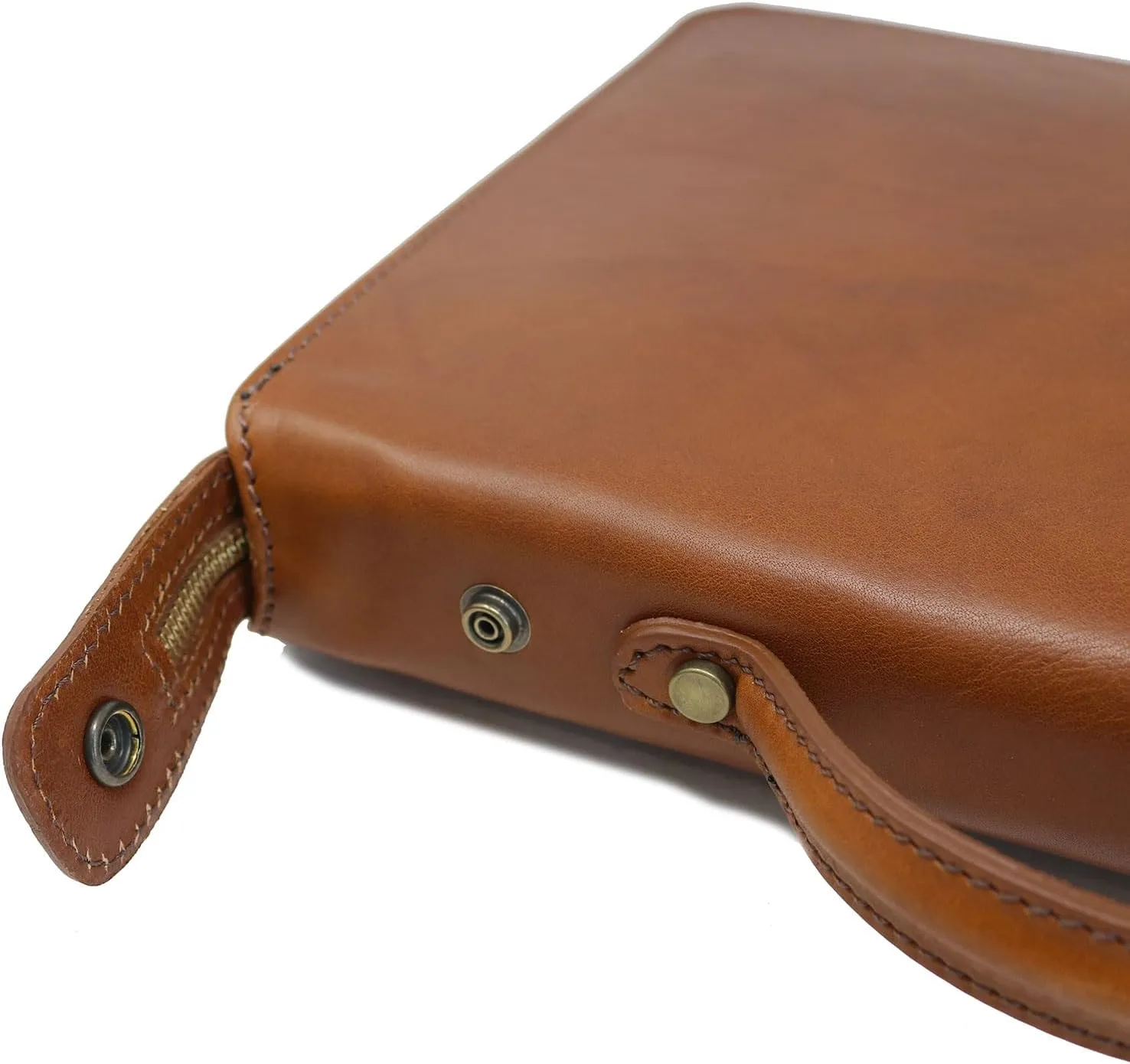 Venezia Full Grain Leather Laptop Case Portfolio Briefcase Attache