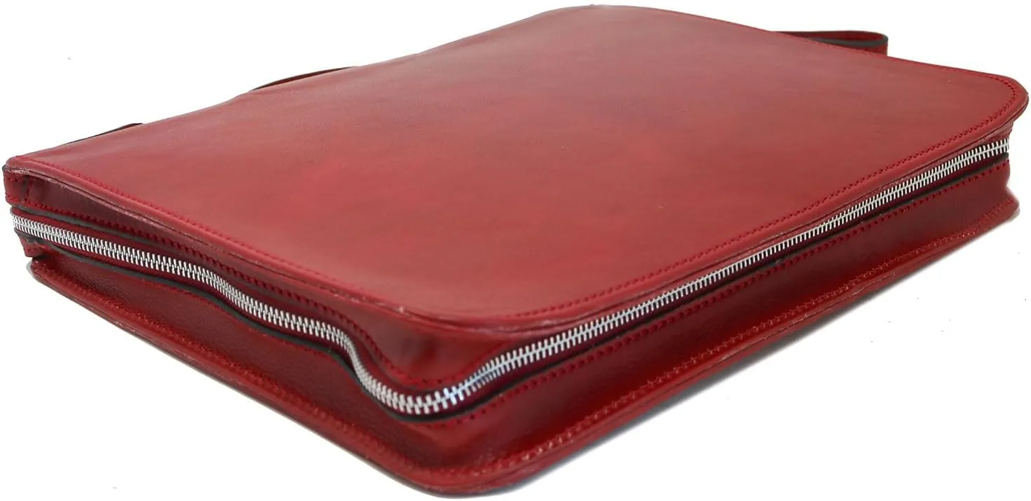 Venezia Full Grain Leather Laptop Case Portfolio Briefcase Attache