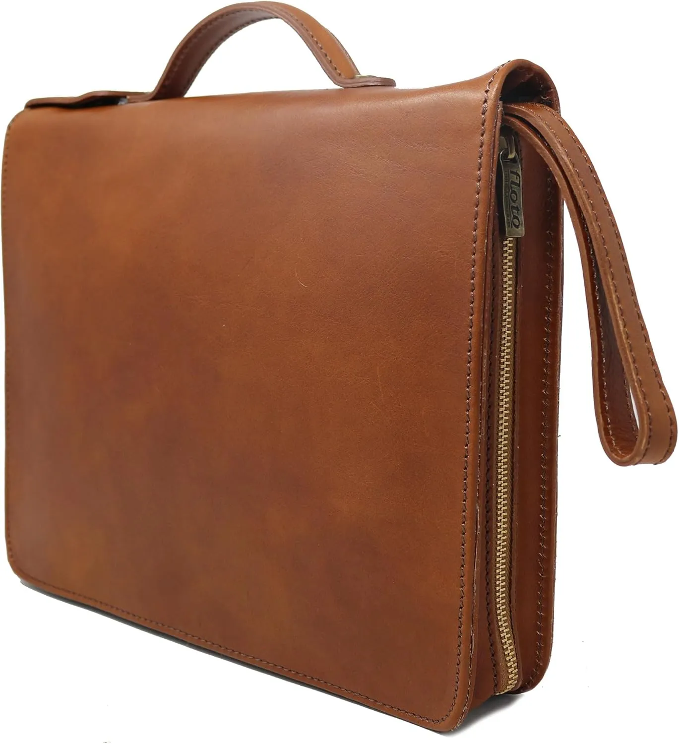 Venezia Full Grain Leather Laptop Case Portfolio Briefcase Attache