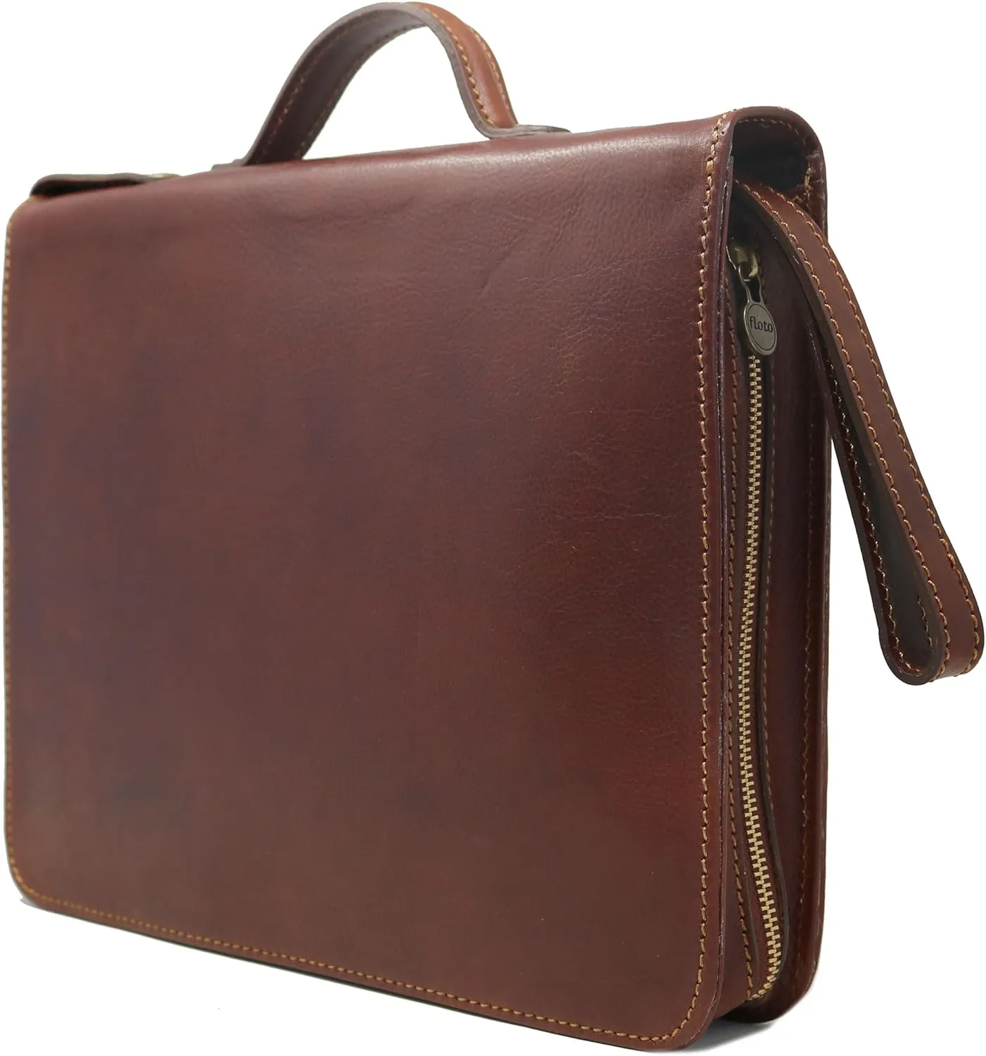 Venezia Full Grain Leather Laptop Case Portfolio Briefcase Attache