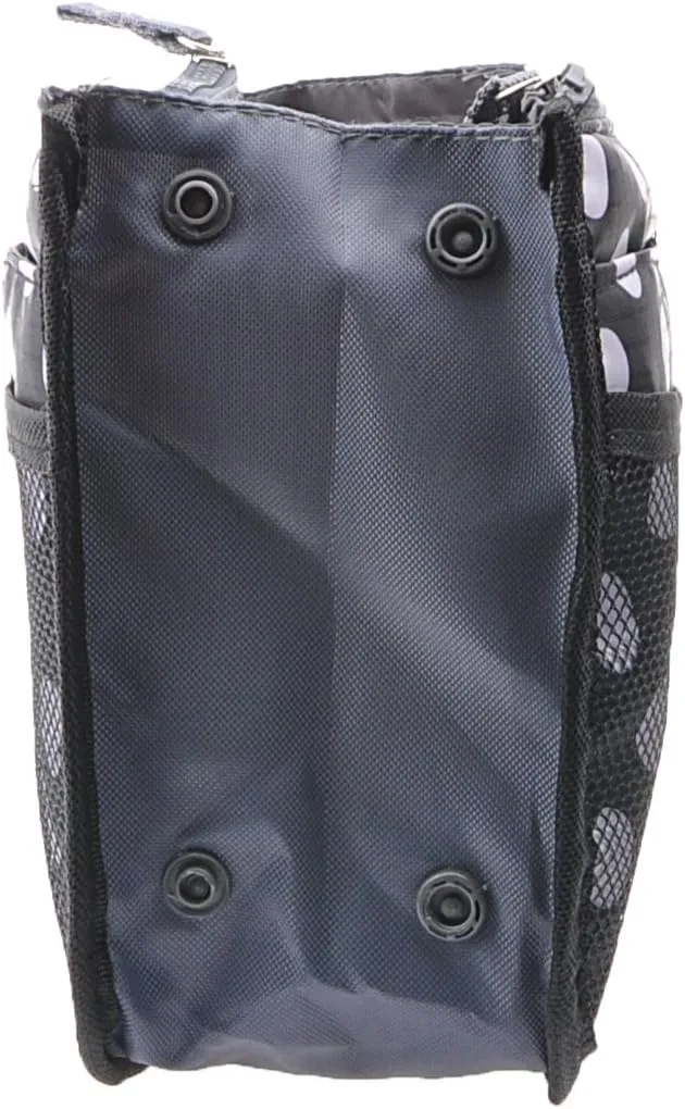 Vercord Purse Organizer Insert for Handbags Bag Organizers Inside Tote Pocketbook Women Nurse Nylon 13 Pockets Black Dot Medium