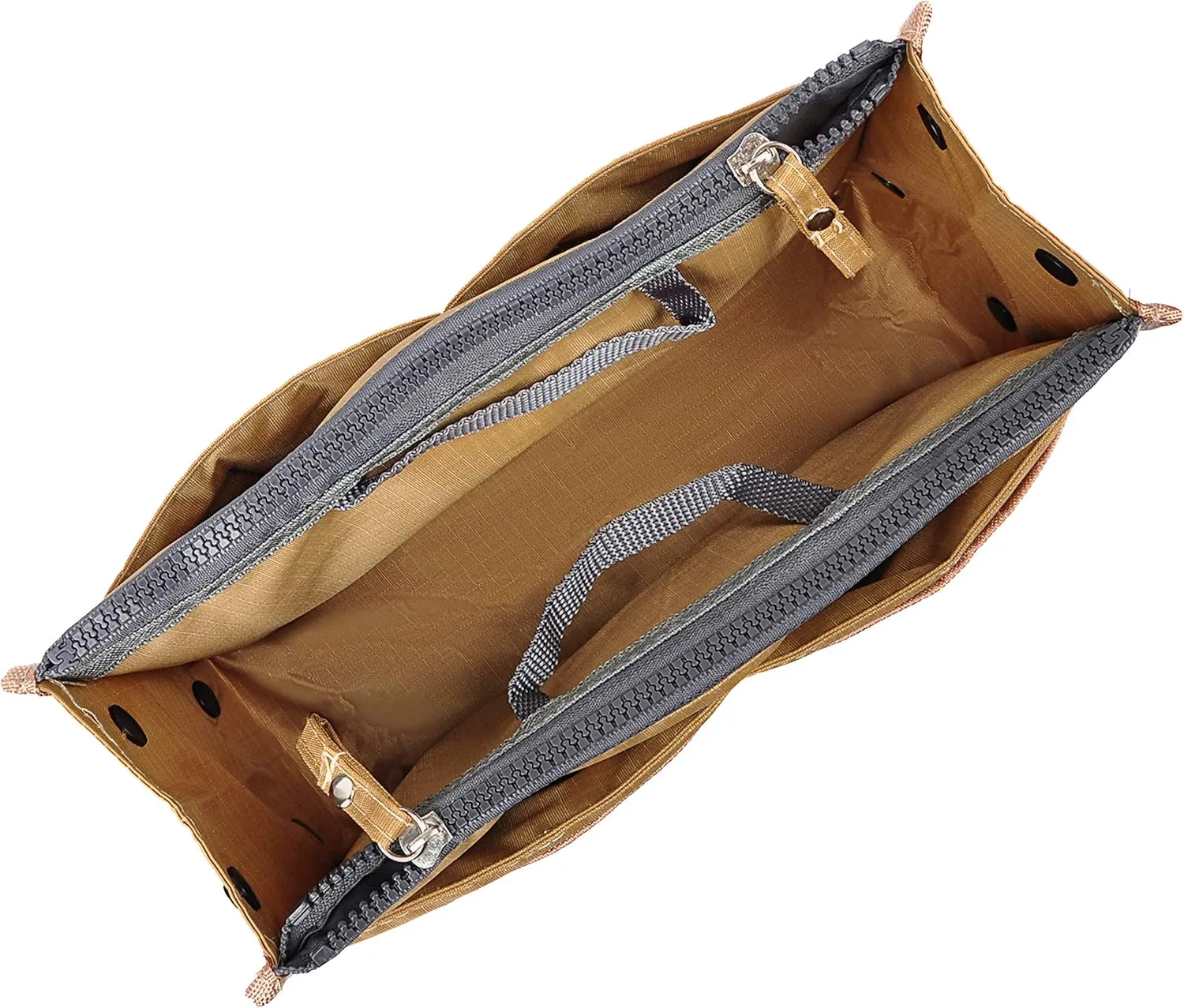 Vercord Updated Purse Handbag Organizer Insert Liner Bag in Bag 13 Pockets New Khaki Small