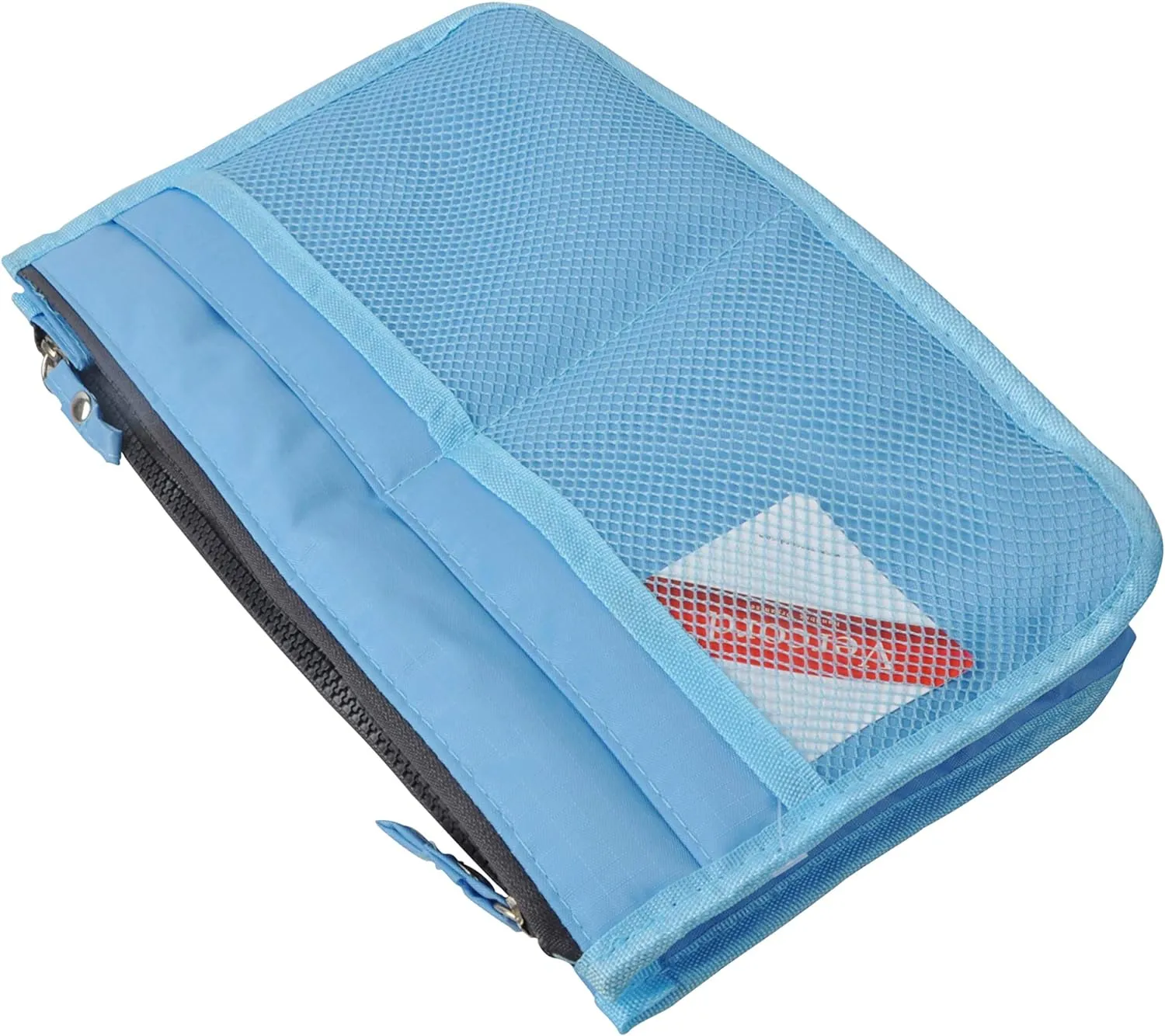 Vercord Updated Purse Handbag Organizer Insert Liner Bag in Bag 13 Pockets Sky Blue Small