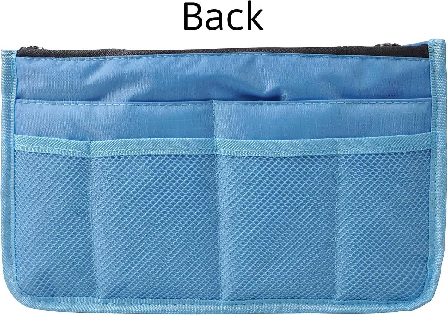 Vercord Updated Purse Handbag Organizer Insert Liner Bag in Bag 13 Pockets Sky Blue Small