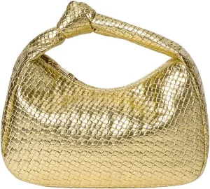 Verdusa Women's Hobo Bags Ruched PU Leather Handbag Clutch Purses Dumpling Pouch Bag