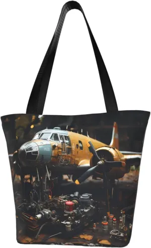 Vintage Aircraft Machinery Fashionable shoulder handbag, women's crossbody shoulder bag, suitable for weekend travel shopping shoulder bag