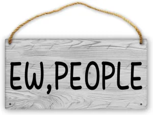 Vintage Unforgettable Wooden SignEw People Wood Signs Farmhouse Decor Rustic Wood Signs Ready to Hang 6x12inch