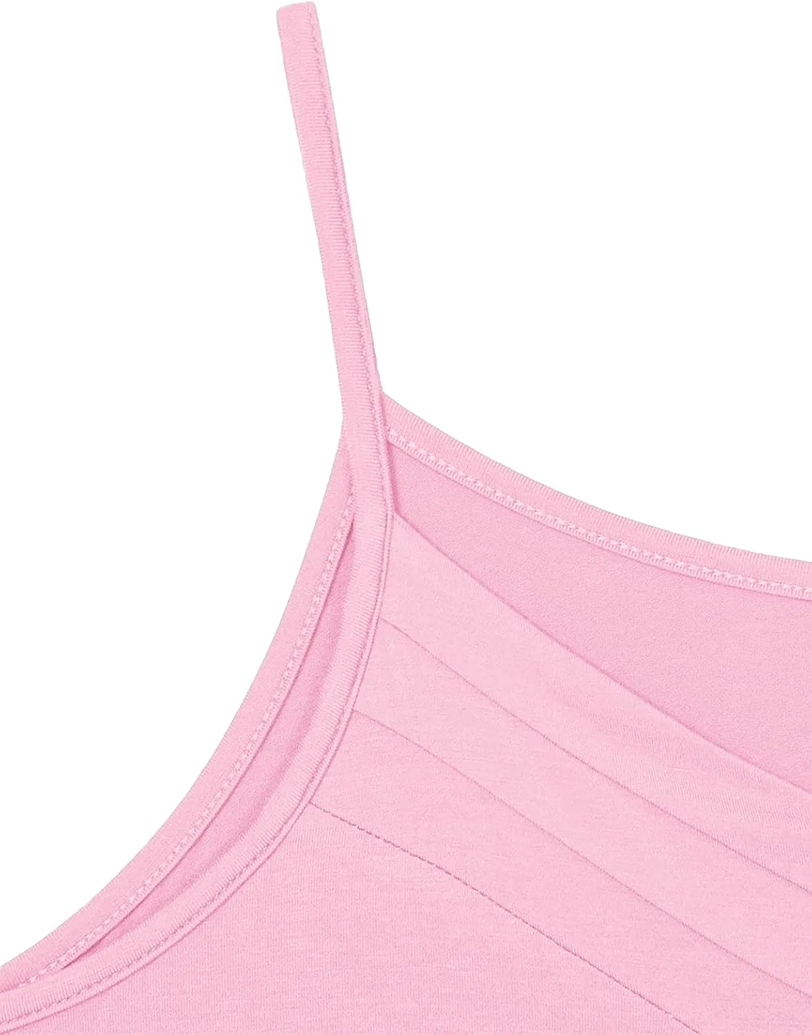 Viracy Women's Summer Button V Neck Pleated Spaghetti Strap Camisole Tank Tops (M-3XL)