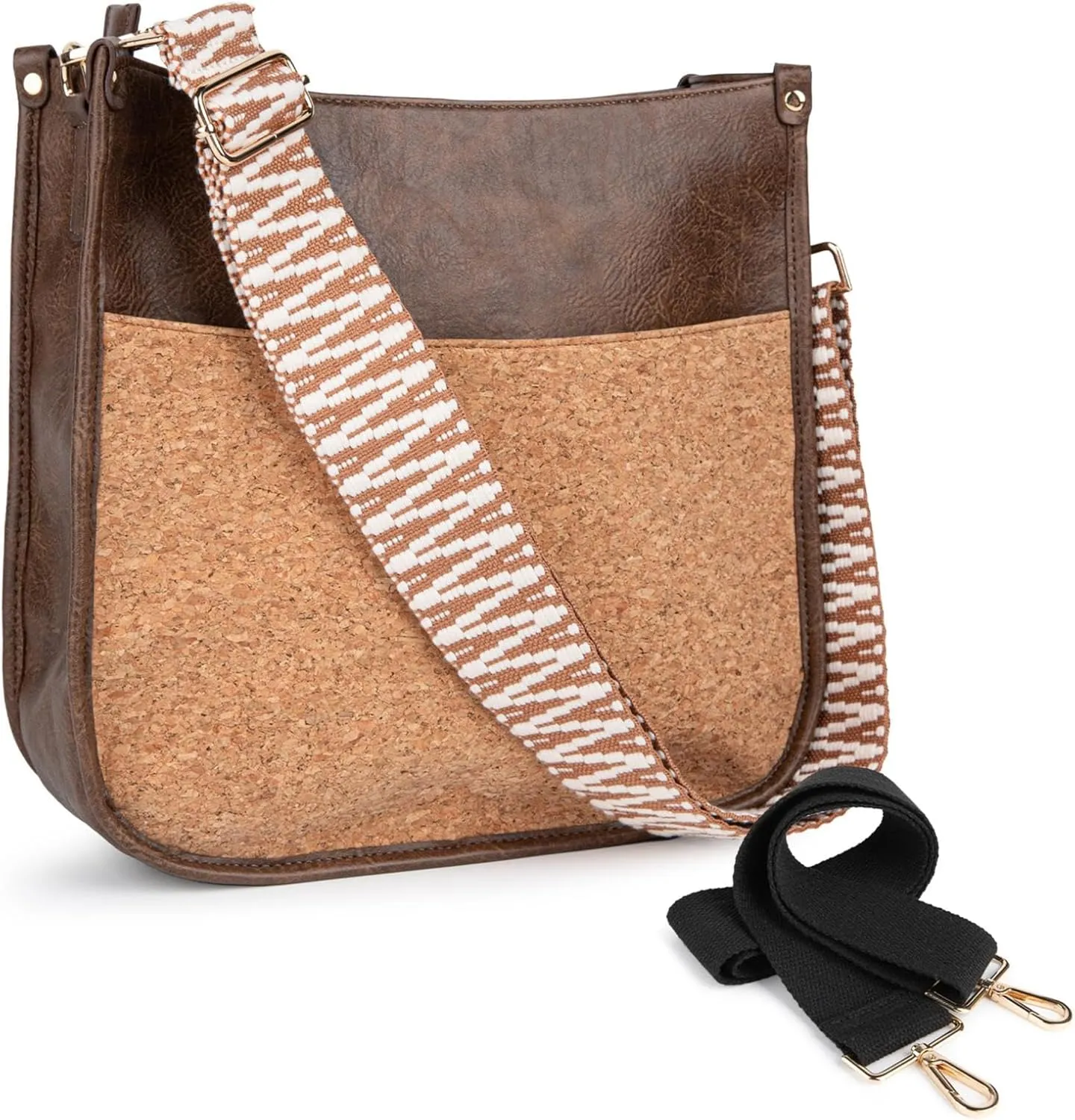 Viva Terry Vegan Leather Crossbody Fashion Shoulder Bag Purse with Adjustable Strap