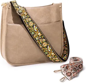 Viva Terry Vegan Leather Crossbody Fashion Shoulder Bag Purse with Adjustable Strap