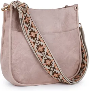 Viva Terry Vegan Leather Crossbody Fashion Shoulder Bag Purse with Adjustable Strap