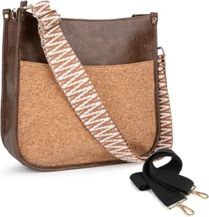 Viva Terry Vegan Leather Crossbody Fashion Shoulder Bag Purse with Adjustable Strap