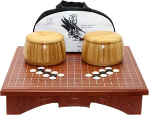 VPH Simulated Jade Single Sided Go Set Includes Board Table, Jar, and Bag