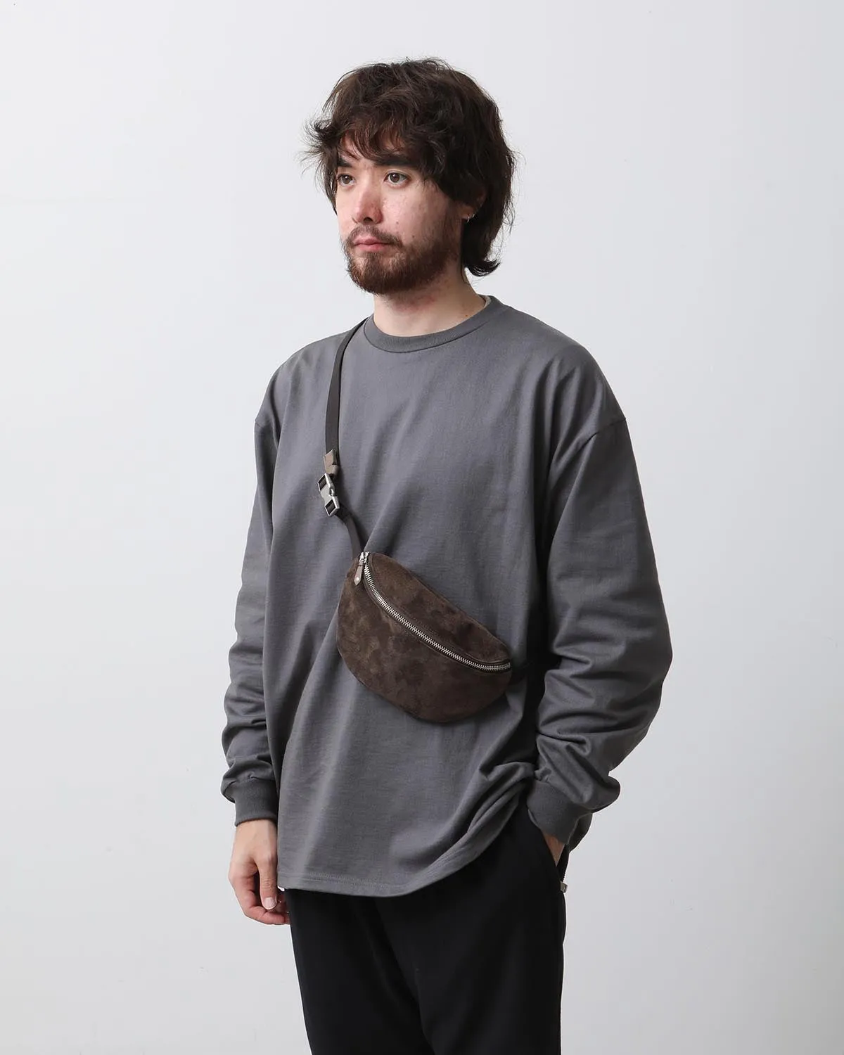 WAIST POUCH PIG SUEDE