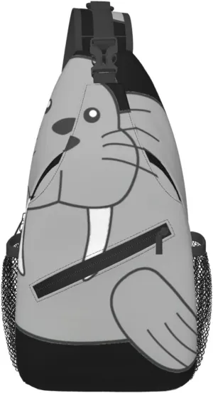 Walrus Print Cross Chest Bag Diagonally,Sling Bag,Shoulder Bag For Travel, Hiking, Work