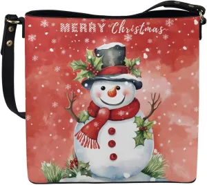Waterproof Bucket Bags for Women, Crossbody Bag for Women Handbags PU Leather Shoulder Bags, 11”x 4.5”x 11.4”