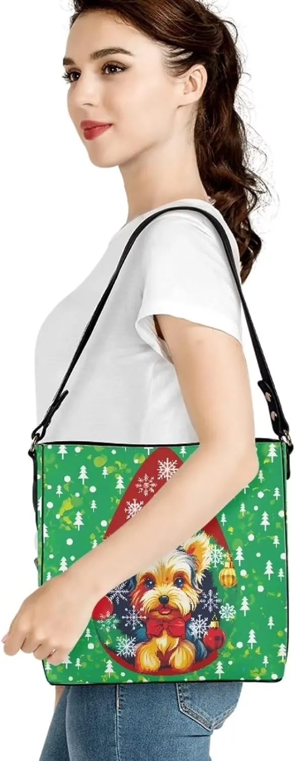 Waterproof Bucket Bags for Women, Crossbody Bag for Women Handbags PU Leather Shoulder Bags, 11”x 4.5”x 11.4”
