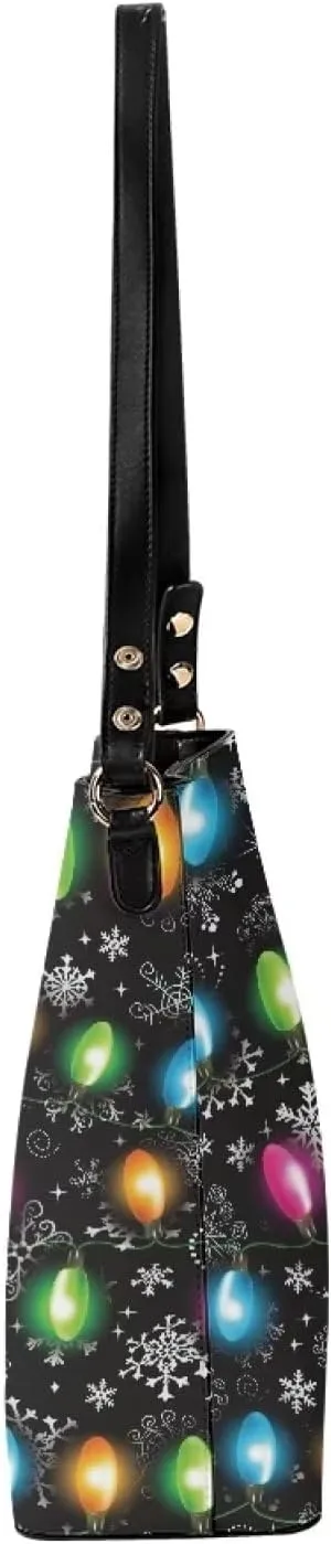 Waterproof Bucket Bags for Women, Crossbody Bag for Women Handbags PU Leather Shoulder Bags, 11”x 4.5”x 11.4”