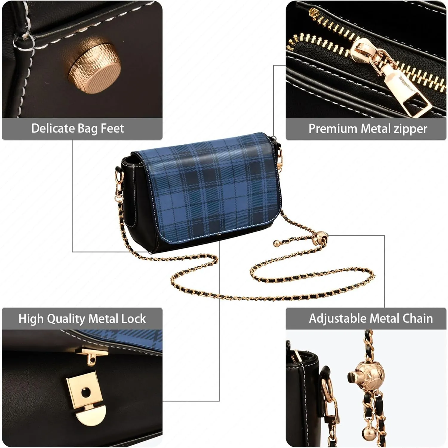 Waterproof Shoulder Leather Bags, Red Romantic Love Heart Crossbody Bags for Women Medium Purse with Chain Strap