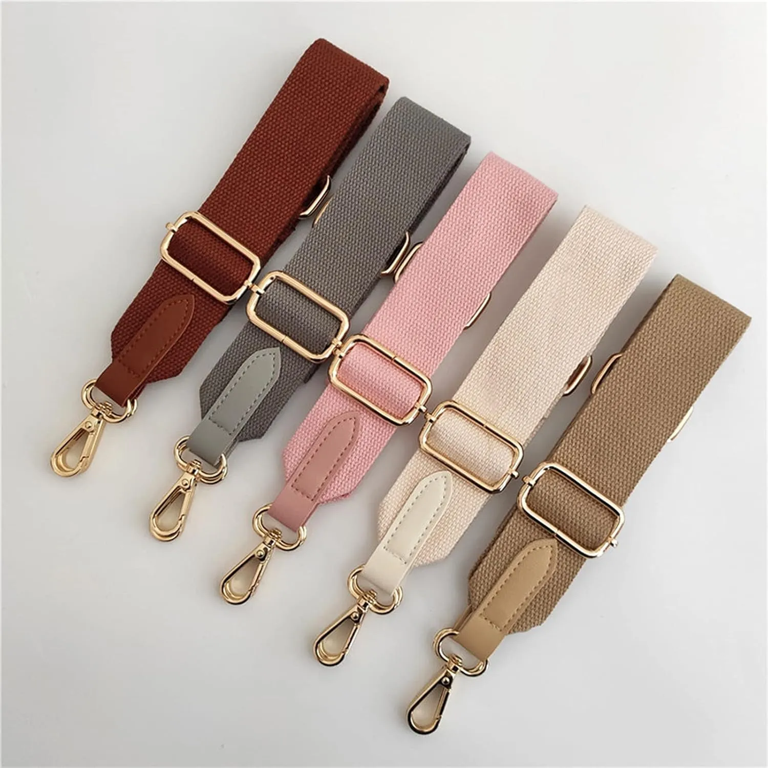Wide Purse Strap Adjustable Canvas Replacement Crossbody Handbag Shoulder Bag Strap