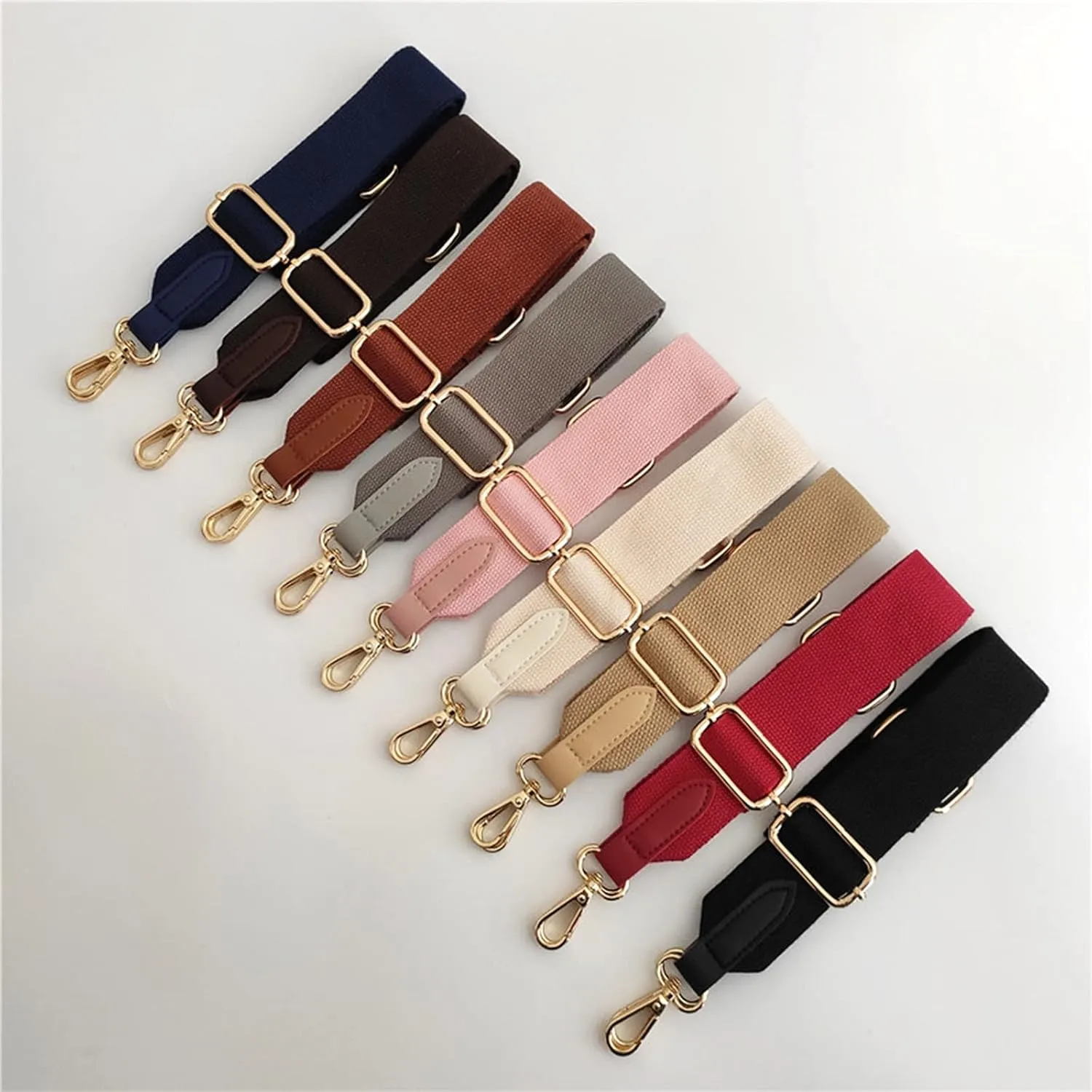 Wide Purse Strap Adjustable Canvas Replacement Crossbody Handbag Shoulder Bag Strap