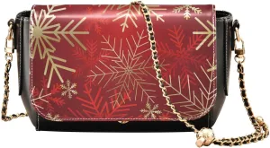 WIHVE Women's Crossbody Handbag Leather Shoulder Bag with Chain Strap