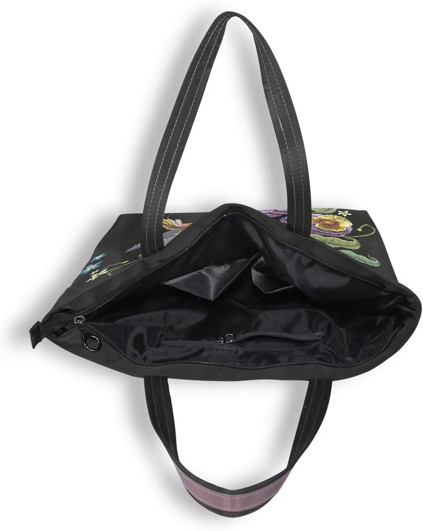 WIHVE Women's Large Satchel Handbag Tote Bags Purses Work Bag Ladies Zippered Weekend Shopping Bag