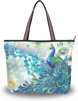 WIHVE Women's Large Satchel Handbag Tote Bags Purses Work Bag Ladies Zippered Weekend Shopping Bag