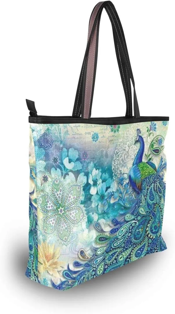 WIHVE Women's Large Satchel Handbag Tote Bags Purses Work Bag Ladies Zippered Weekend Shopping Bag