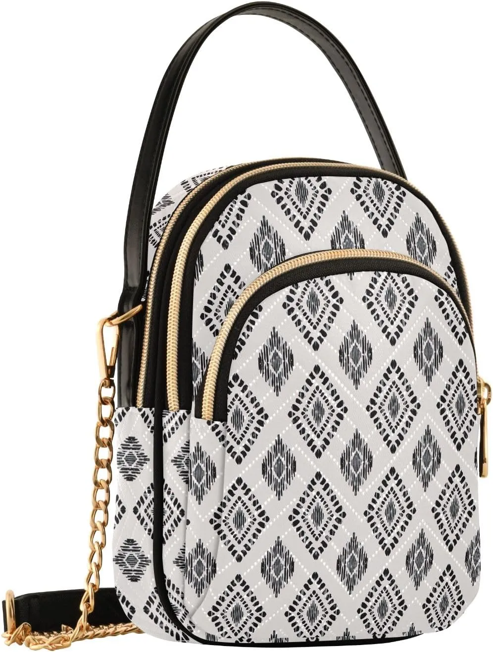 Wild Leopards Quilted Crossbody Bag Casual Crossbody Bags for Women