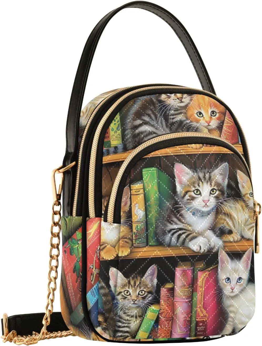 Wild Leopards Quilted Crossbody Bag Casual Crossbody Bags for Women
