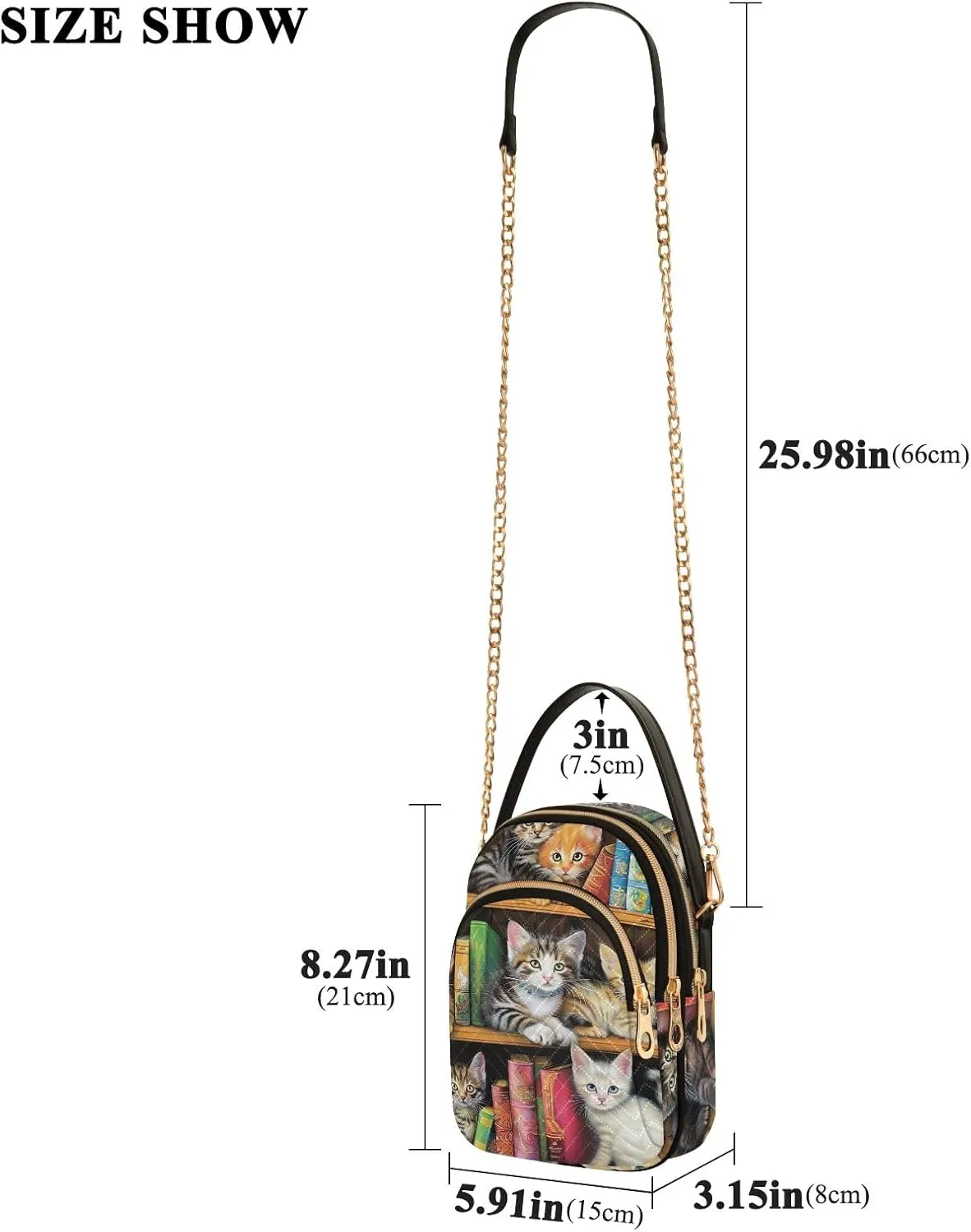 Wild Leopards Quilted Crossbody Bag Casual Crossbody Bags for Women