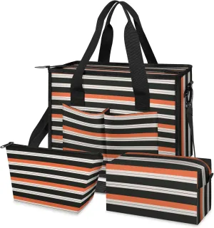 Women Fashion Tote Bag Wallet Shoulder Bags Set 3PCS Top Handle Satchel Purse Large Zippered Handbag Daily Use