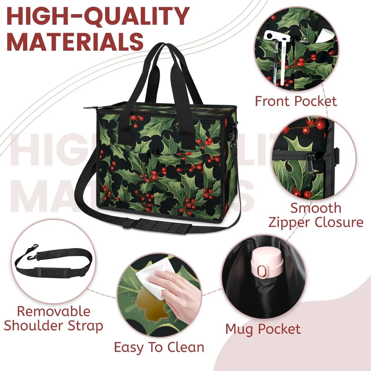 Women Fashion Tote Bag Wallet Shoulder Bags Set 3PCS Top Handle Satchel Purse Large Zippered Handbag Daily Use