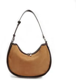 Women Genuine Leather Purse Hobo Shoulder Bag Adjustable Shoulder Strap as A Crossbody Handbag Top Grade Cowhide Leather Velvet Leather Surface Black