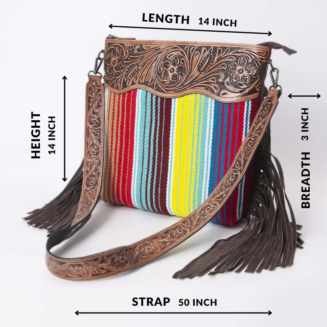 Women Natural Cowhide Leather Crossbody Bag With Adjustable Detachable Strap